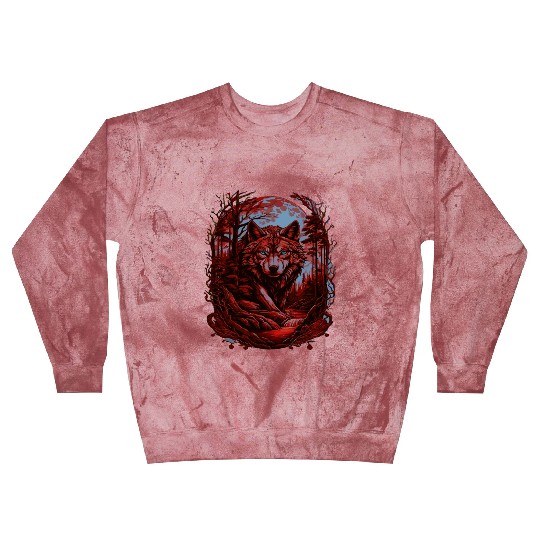 Sunset Grey Wolf Hunter for Men and Women Blast Sweatshirts
