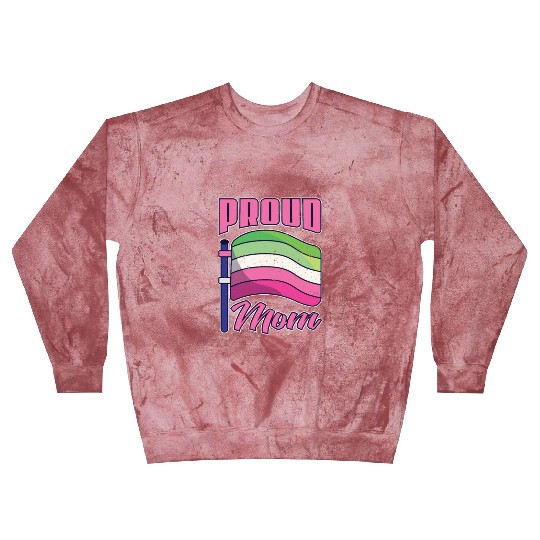 Proud Mom Abrosexual Mother's Day Gift LGBT Blast Sweatshirts