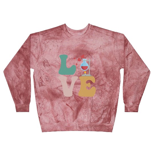 Chemistry Chemist Science LOVE Blast Sweatshirts