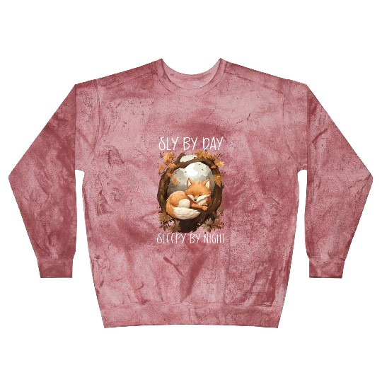 Sleeping Fox Sleepyhead Napping Sleep Fox Lover Blast Sweatshirts