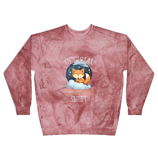 Sleeping Fox Sleepyhead Napping Sleep Fox Lover Blast Sweatshirts