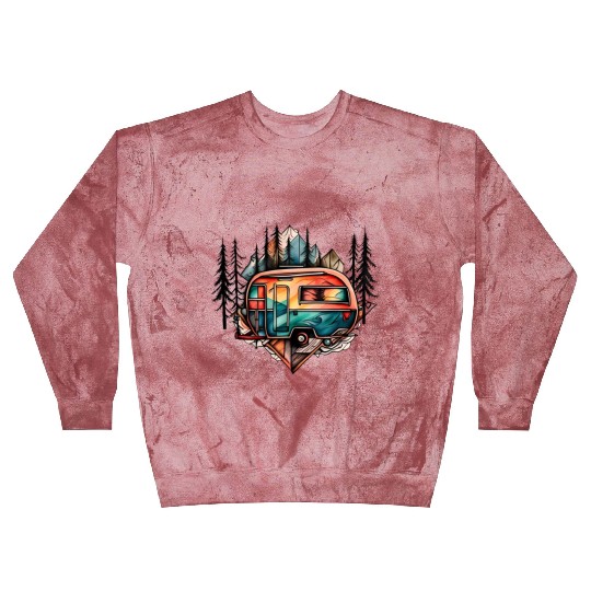 Camper / camping / Wildness / Tree / Mountain Blast Sweatshirts