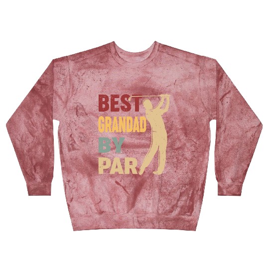 Best Grandad By Par Funny Golf Vintage Blast Sweatshirts