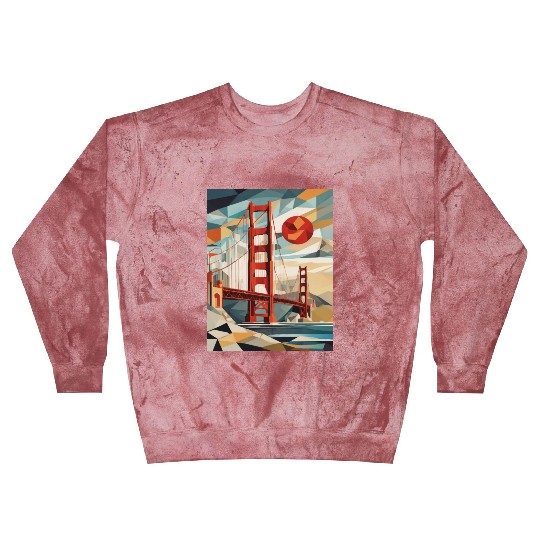 Golden Gate Bridge California Blast Sweatshirts, Golden Gate