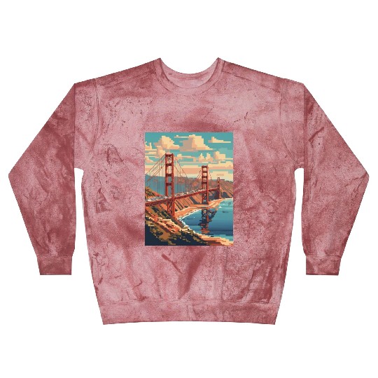 Golden Gate Bridge California Blast Sweatshirts Blast Sweatshirts, Golden