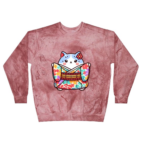 Japanese cat or Neko Blast Sweatshirts