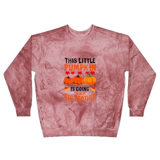 This Little Pumpkin Is Going To Be A Big Brother Blast Sweatshirts