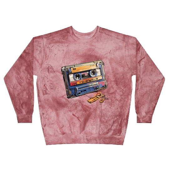 90s Nostalgia Cassette Blast Sweatshirts