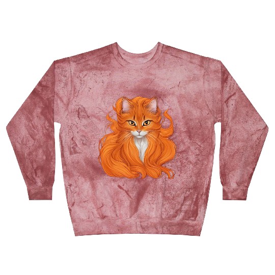 A beautiful, small orange cat. Innovative and fres Blast Sweatshirts