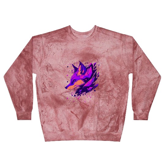 Vibrant Fantasy Fox Blast Sweatshirts