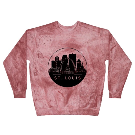 St. Louis Missouri Skyline Blast Sweatshirts