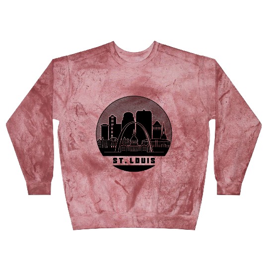 St. Louis Missouri Skyline Blast Sweatshirts