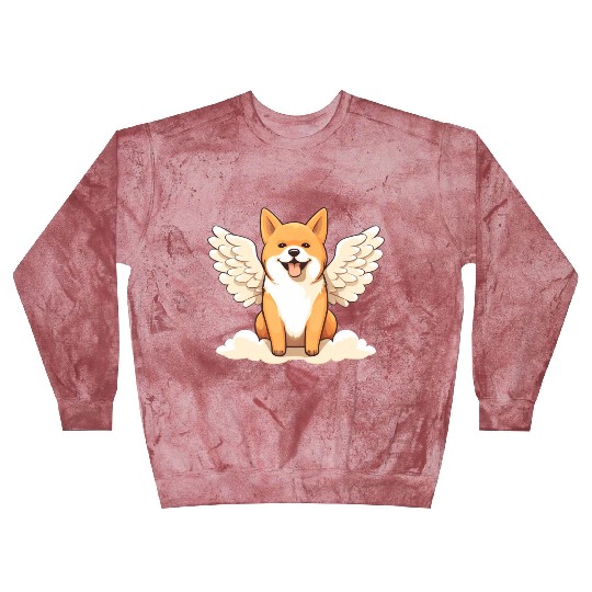 Sweet Shiba Inu angel with wings Blast Sweatshirts