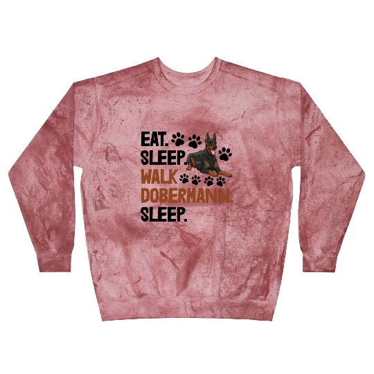 Eat Sleep Walk Doberman Blast Sweatshirts