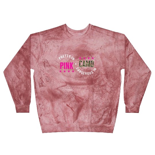 Hunting Blast Sweatshirts, Pretty In Pink Dangerous In Camo