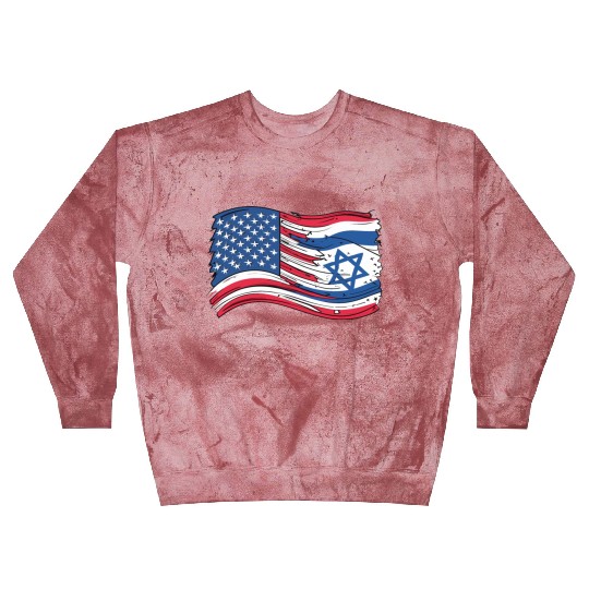 USA Israel flag! We stand with Israel! Blast Sweatshirts