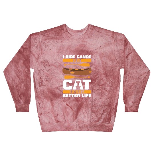 Canoe Canoeing Canoeist Cat Blast Sweatshirts