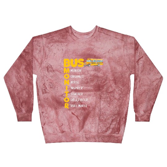 School Bus Aide Women Bus Monitor Blast Sweatshirts