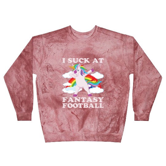 I suck at fantasy football dabbing unicorn funny Blast Sweatshirts