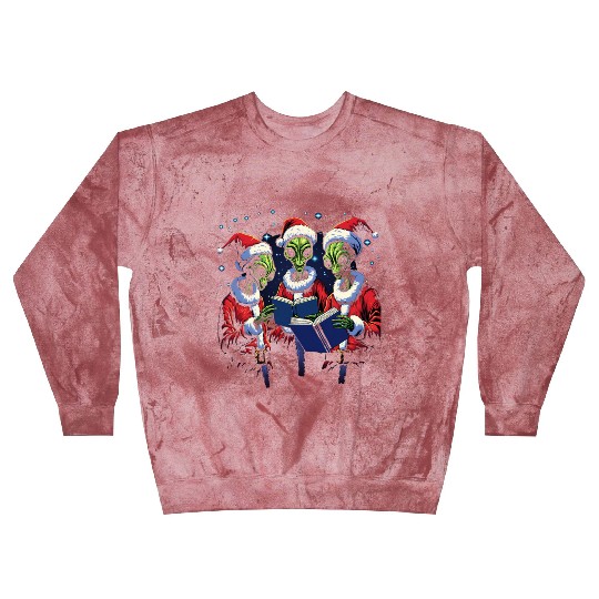 Alien Christmas Carolers Blast Sweatshirts