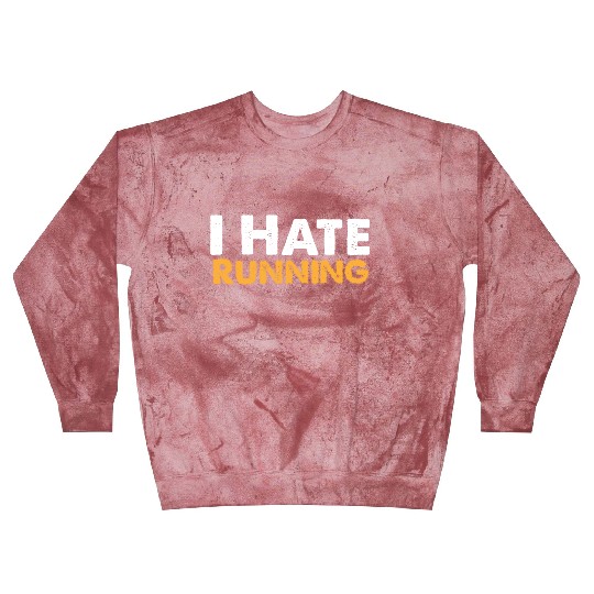 Mens I Hate Running Blast Sweatshirts Funny Sarcastic