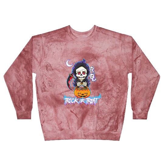 Trick or Treat Grim Reaper Blast Sweatshirts