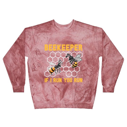 When I run you run too bee funny beekeeper Blast Sweatshirts