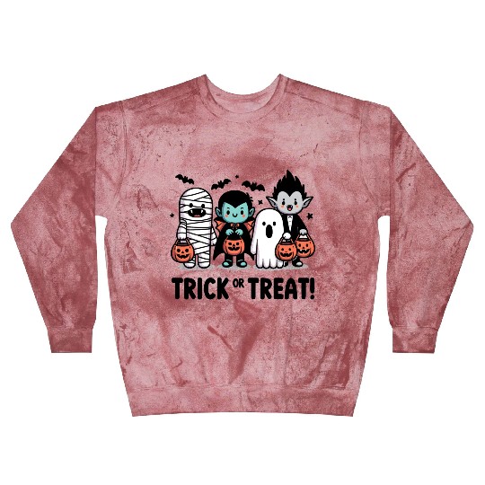 Trick Or Treat | Happy Halloween Day Blast Sweatshirts