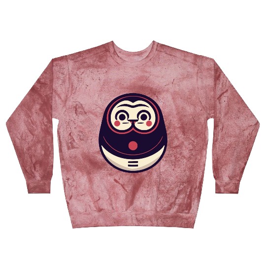 Kawaii Cat Face Daruma Doll Blast Sweatshirts
