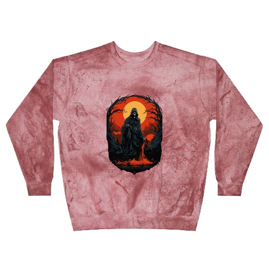 Spooky Halloween Grim Reaper Blast Sweatshirts