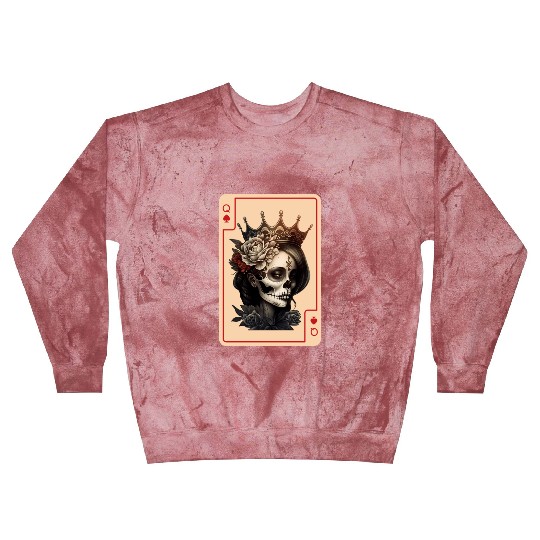 Gothic Halloween Card Game Creepy Poker Cards Blast Sweatshirts