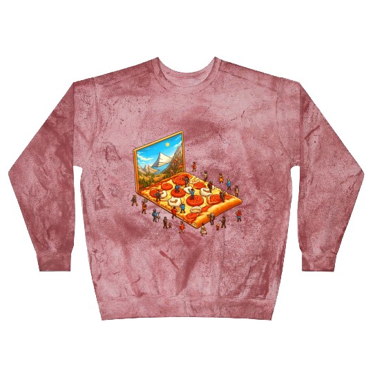 Pizza Hiking People Blast Sweatshirts