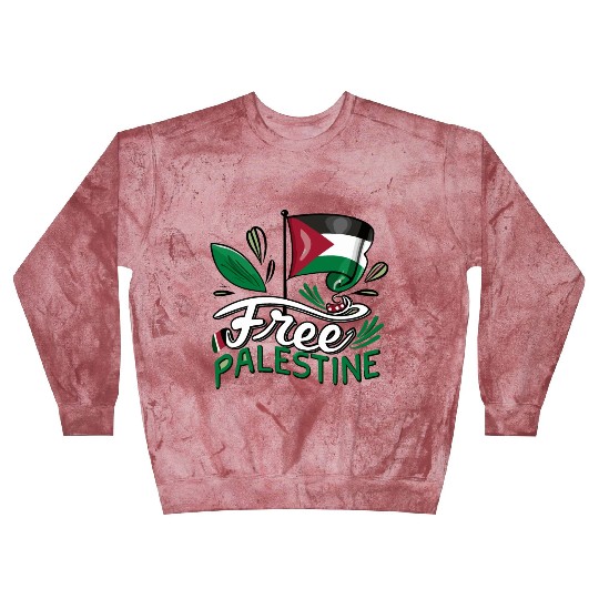 I Love Free Palestine Flag Save Gaza Palestinian Blast Sweatshirts