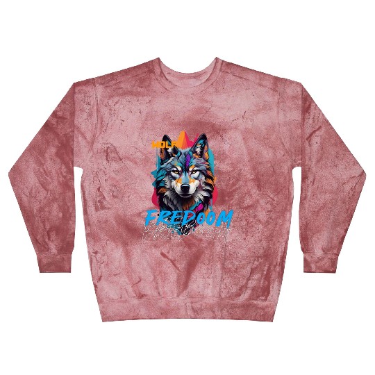 Incredible wolf face street Blast Sweatshirts