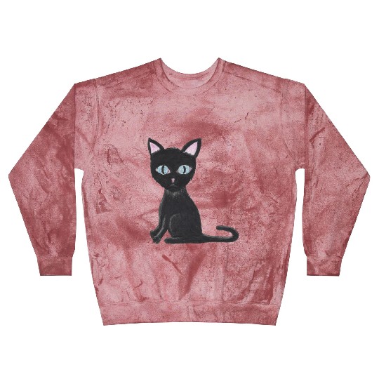 Mortis the Mysterious Black Cat Blast Sweatshirts