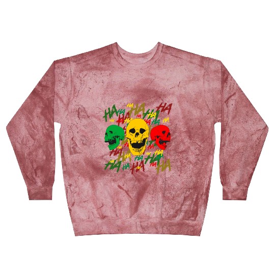 laughing skull Rasta Blast Sweatshirts