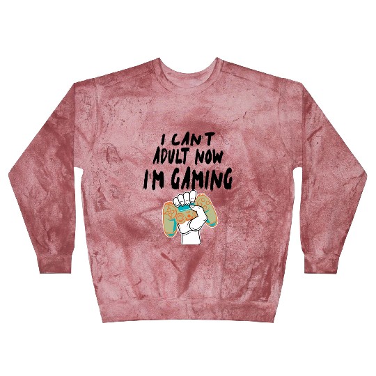 I Can T Adult Now I m Gaming Blast Sweatshirts