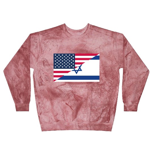 Israel USA flag flags Blast Sweatshirts