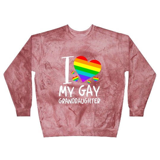 I Love My Gay Granddaughter Lgbt Month Family Blast Sweatshirts