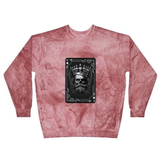 Creepy Card Game King Spades Poker Nightmare Blast Sweatshirts
