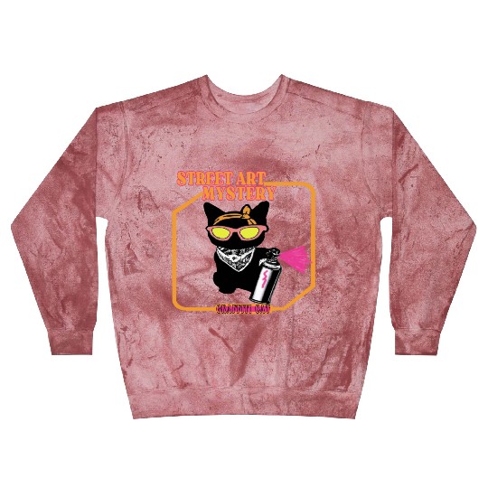 Graffiti cat street art mystery Blast Sweatshirts