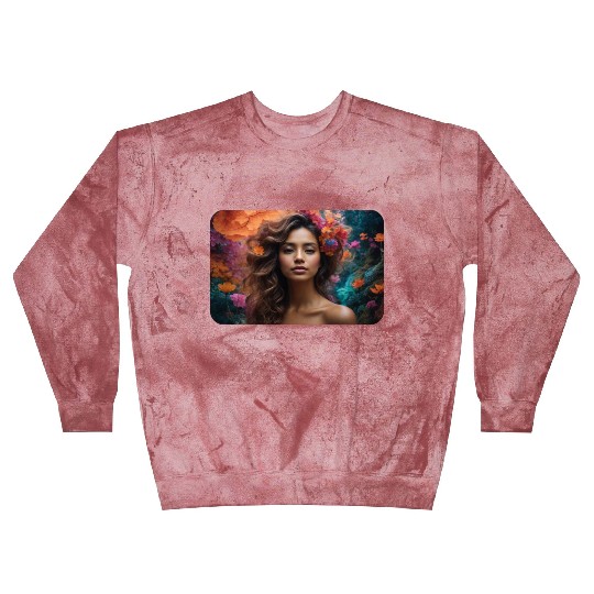 Enchanted Eco-Trip: Nature's Psychedelic Embrace Blast Sweatshirts