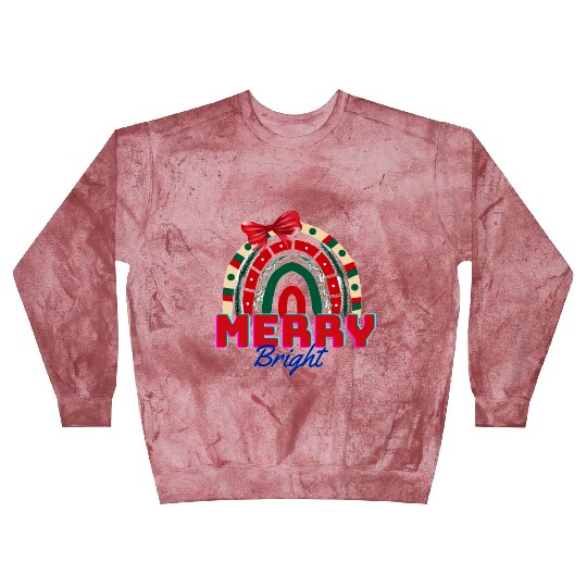 Merry and bright, rainbow art Blast Sweatshirts