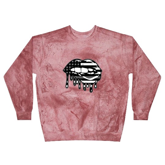 US Flag Lips Correctional Officer Patriotic First Blast Sweatshirts