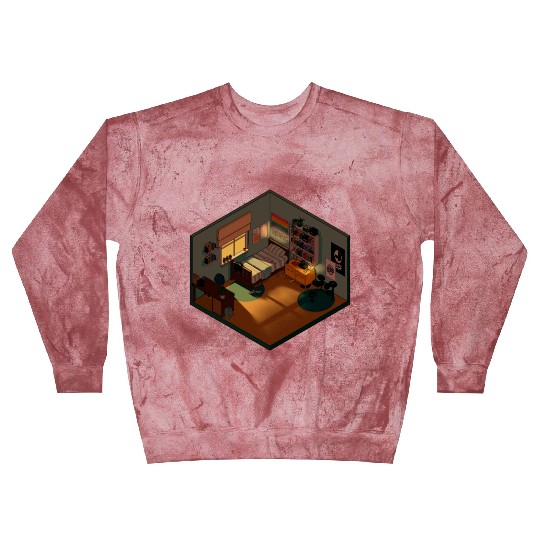 Heartstopper isometric bedroom Blast Sweatshirts