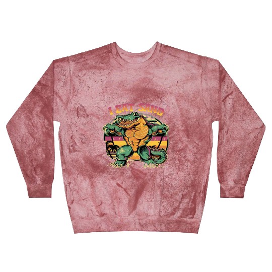 I Eat Sand and Muscular Crocodile Blast Sweatshirts