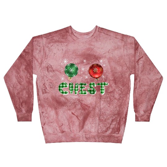 Chest Nuts Christmas Couple Funny Matching Blast Sweatshirts