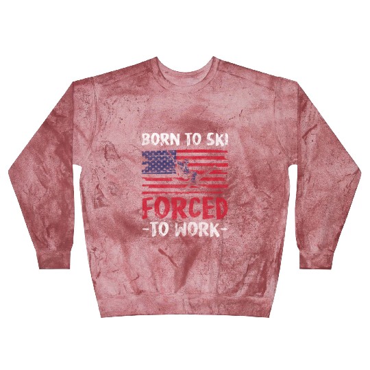 Skiing Mountain Snow Ski Area Blast Sweatshirts