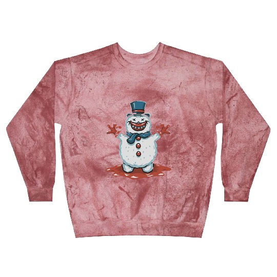 frosty snowman creepy Blast Sweatshirts