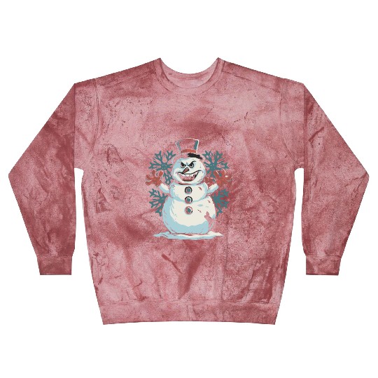 frosty snowman creepy Blast Sweatshirts